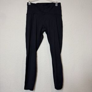 Lululemon Align High-Rise leggings Nulu Mesh Legs Black Size 8 Flaw- Hole